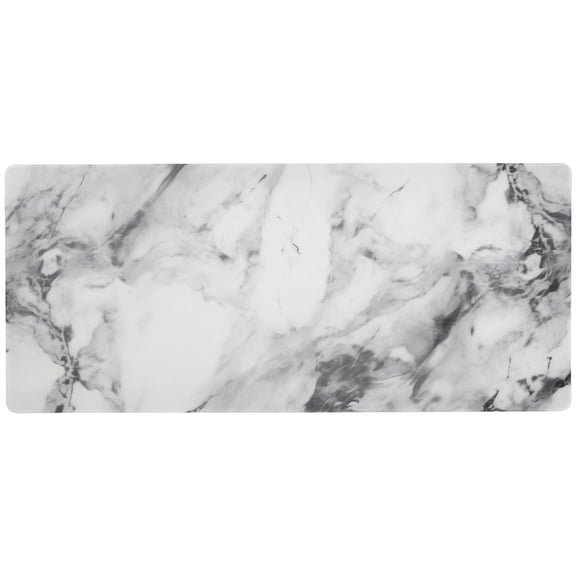 JSTEL White Marble Modern Large Gaming Mouse Pad Big Mousepad Mice Keyboard Mat with Non-Slip Rubber Base for Computer Laptop Home & Office, 31.5 X 15.7 inch