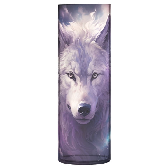JSTEL White Wolf Flower Vase Decorative Floreros for Home Decor Bedroom Living Room Office Table Shelf Bathroom