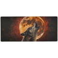 thumbnail image 1 of JSTEL Wild Wolf Howling Moon Large Gaming Mouse Pad Big Mousepad Mice Keyboard Mat with Non-Slip Rubber Base for Computer Laptop Home & Office, 35.4 X 15.7 inch, 1 of 6