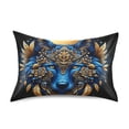 thumbnail image 1 of JSTEL Wolf Head Boho Satin Pillowcase Queen Size Pillow Cases Envelope Closure Bed Pillow Cover, 20 x 30 inch, 1 of 9