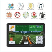 JSZ&WM GPS Navigation for Truck RV Car, 7 inch Touchscreen, Truck GPS Commercial Drivers, Free Lifetime Map Updates, Speed Warning, Spoken Turn-by-Turn Directions (Black)