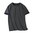 thumbnail image 1 of JSheng Men's Loose T-Shirts Summer Oversize Casual Fashion Solid Color Round Neck Short Sleeve Tops Dark Gray XXXXXL, 1 of 5