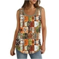 thumbnail image 1 of JSheng Summer Tank Tops for Women Women Fashion Printed Round Neck Sleeveless Casual Tee Tank Multicolor XXXL, 1 of 5
