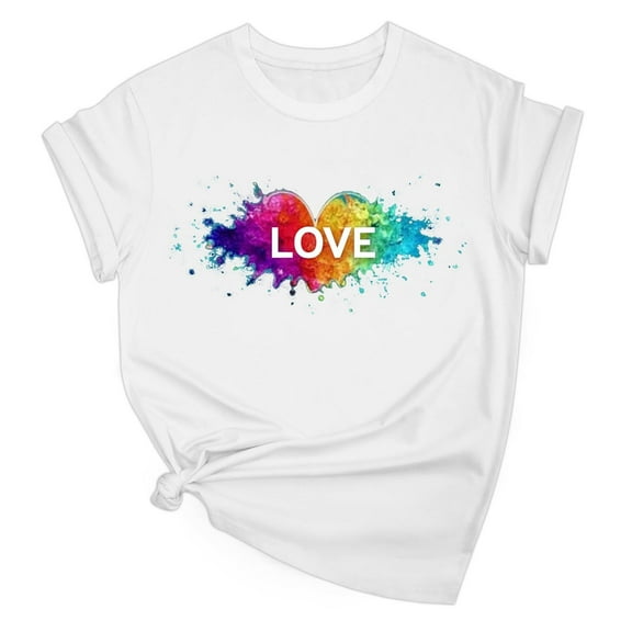 JSheng Women's Casual Printed T-Shirt Summer Fashion Print Round Neck Loose Short Sleeve Comfy Tops