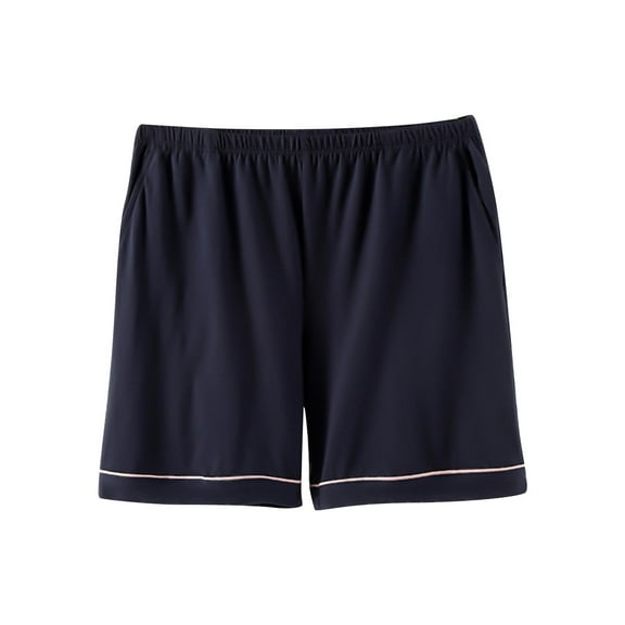 JSheng Women's Dress Pants Stretchy Breathable Women's Athletic Lounge Shorts with Stretchy Pocketed & All-Day Comfort Navy XL