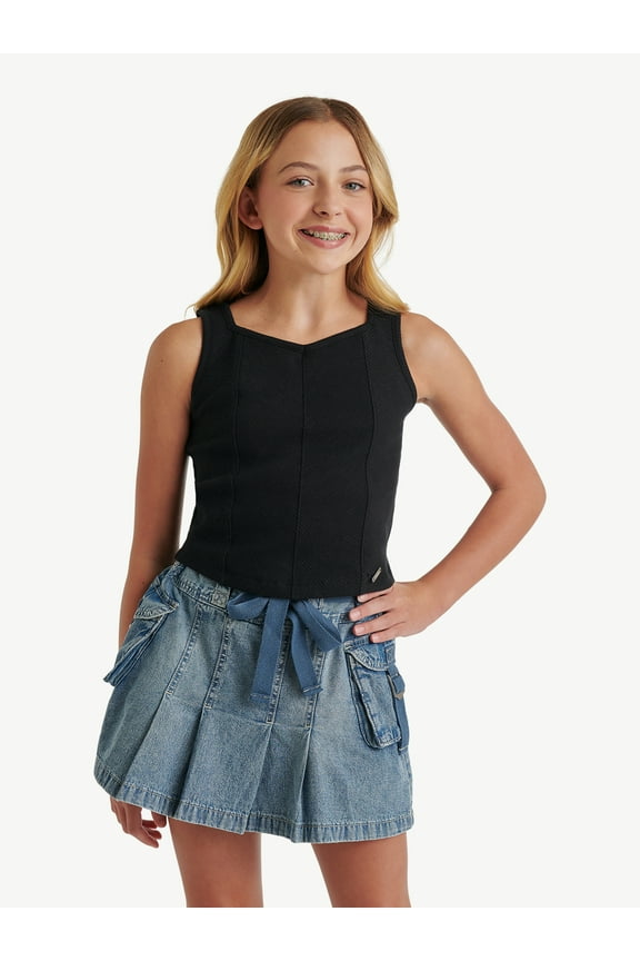 JSport Girls Baselayer Rib Tank, Sizes XS - XLP