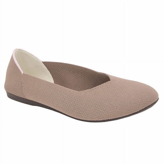 Jsport Women's Ballet Flats Round Toe Walking Flats Slip On Shoes Soft Lightweight