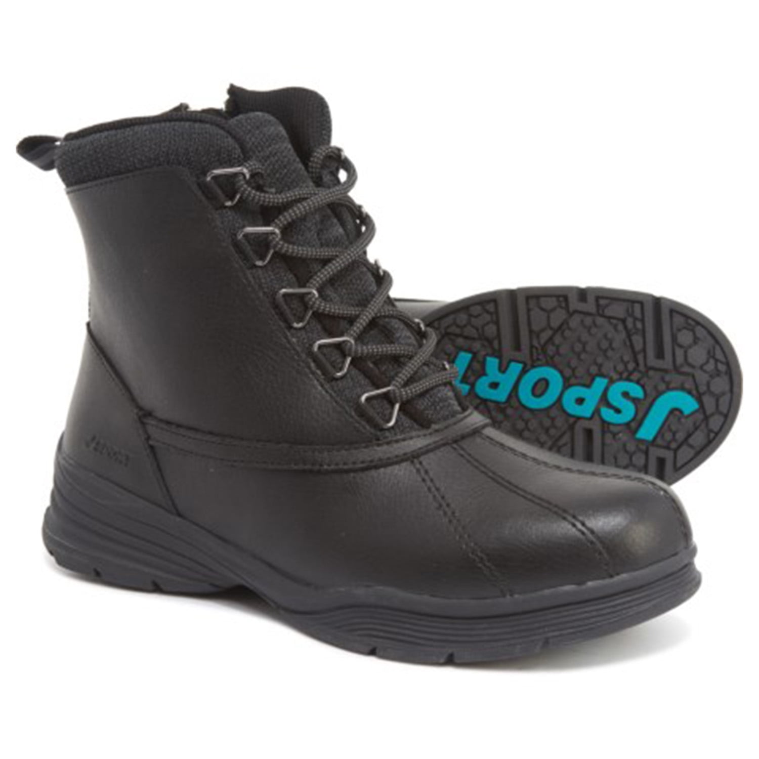 JSport Women's Lion Leather Breathable Side Zip Ankle Boots