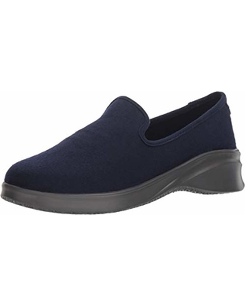 Women's Loon Wool Slip-On Loafers - Comfortable Moc Toe Flats With Memory Foam