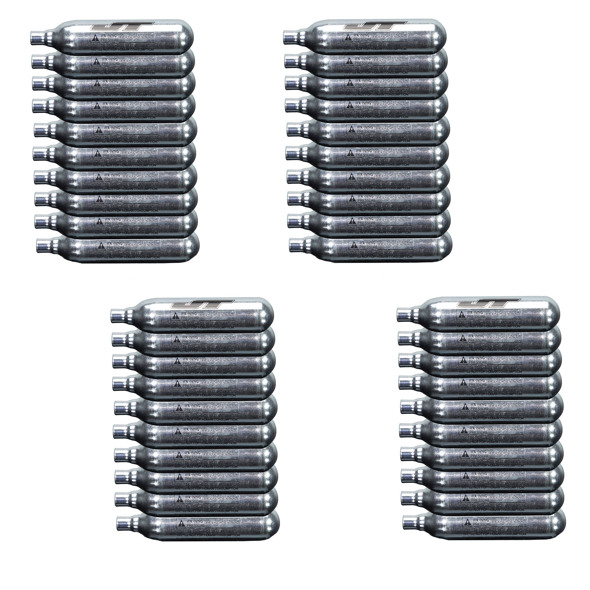 JT 40ct 12g Prefilled CO2 Cartridges for Paintball, Airguns and Airsoft