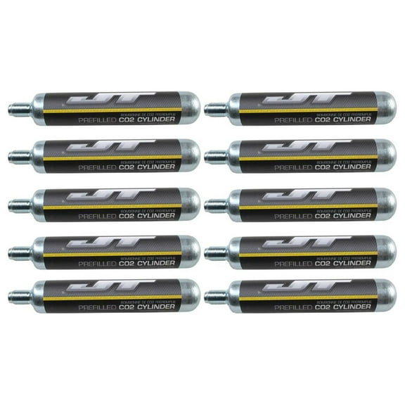 JT 90g CO2 Cartidges (88g AirSource cylinders Compatible) (10 Cartridges)