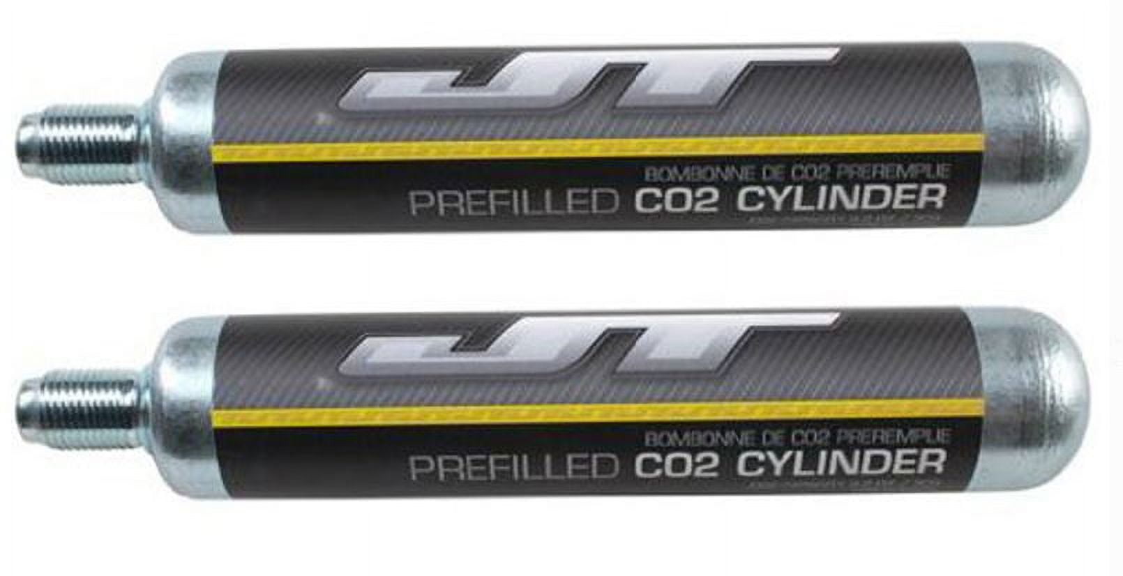 JT 90g Prefilled Paintball CO2 Tank, 2 Pack