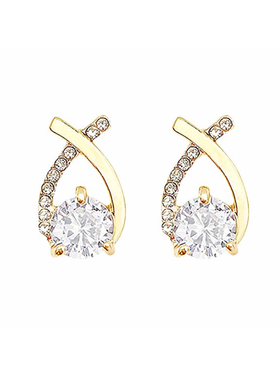 Lymphatic Germanium Earrings,Germanium Earrings Irregular High-end Earrings For Women Health Products Personal Care Clearance A