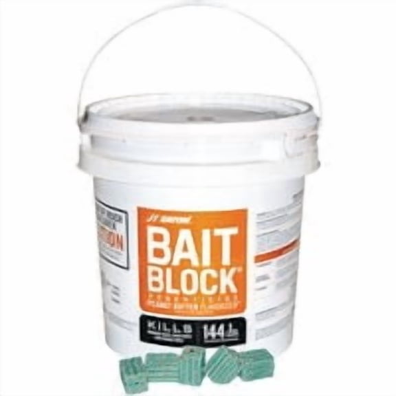 JT EATON Peanut Butter Block Bait Rat & Mouse Poison - Pack of 9