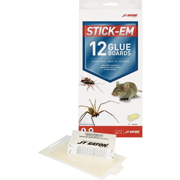 JT EATON Stick-Em Glue Board Mouse & Insect Trap - Single Pack