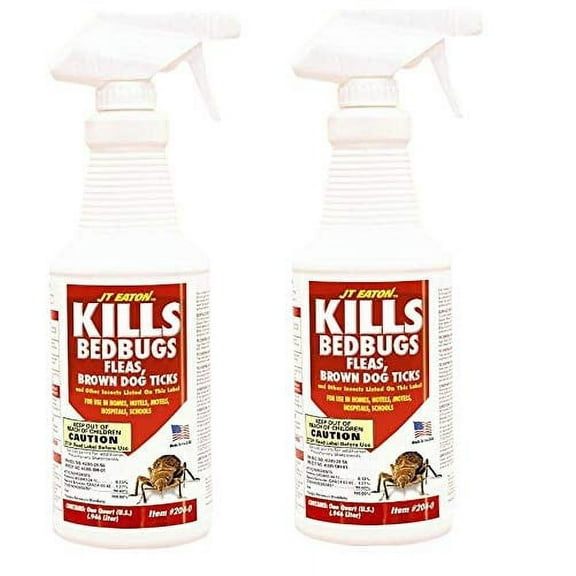 JT Eaton 204-O/CAP Oil Based Bedbug Spray with Sprayer, 1-Quart 2 Pack