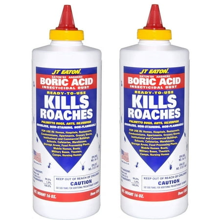 JT Eaton 360 Answer Boric Acid Insecticidal Dust, 16 oz Bottle 2 Pack