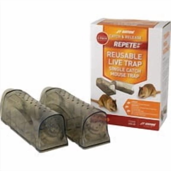 JT Eaton 400-M Repete Live Catch Mouse Trap, Humane No-Kill Rodent Control, Reusable