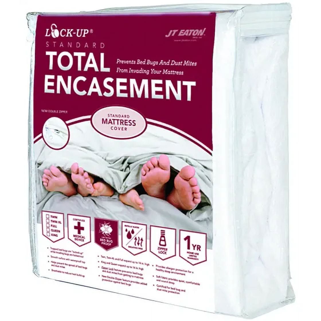 JT Eaton 83KGENC Lock Up King Mattress Total Encasement, Each