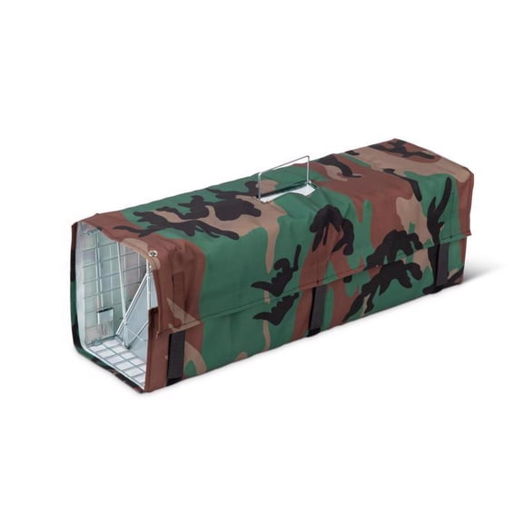 JT Eaton 7037297 Answer Medium Live Catch Animal Trap Cover for Rabbits & Skunks - Green Camouflage