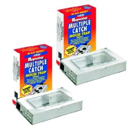 JT Eaton Multiple Catch Animal Trap for Mice - Refillable, Black - 1 pk