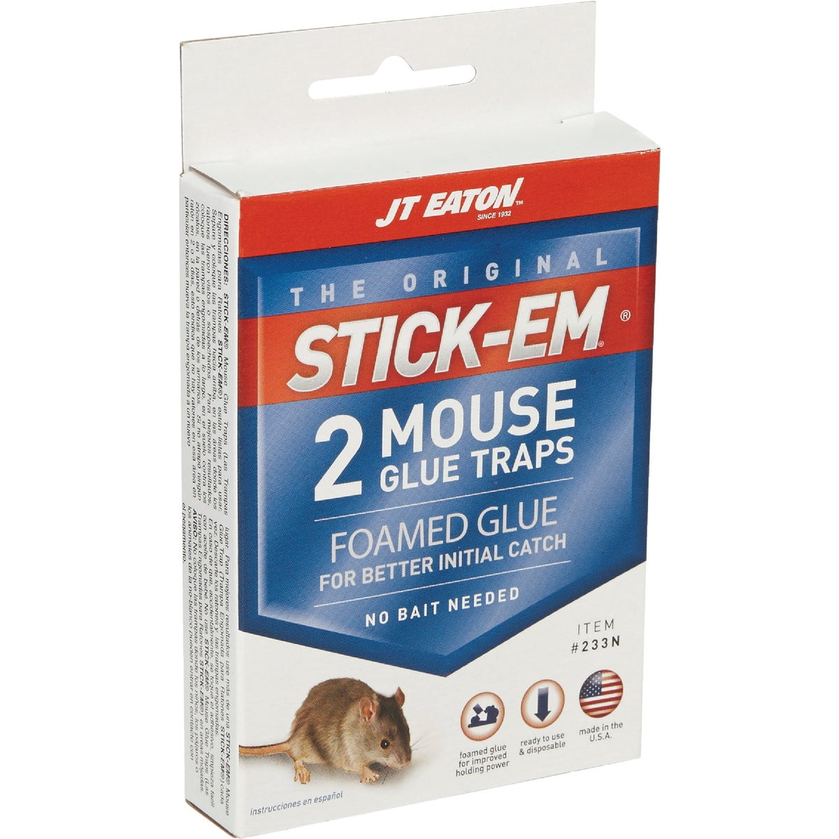 JT Eaton Stick-Em Glue Mouse & Rat Trap (2-Pack) - Power Townsend Company