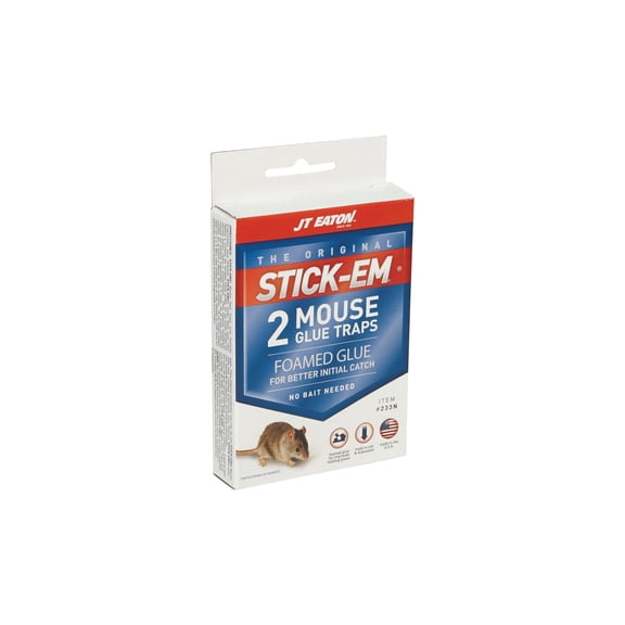 JT Eaton Stick-Em Mouse Trap - Pack of 2