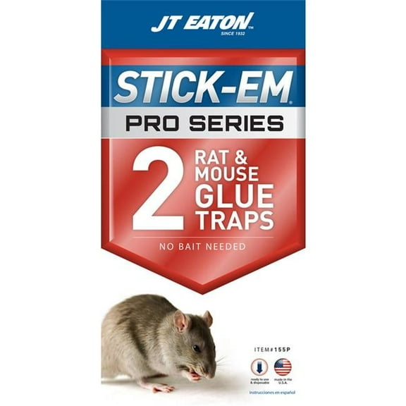 JT Eaton  Stick-Em Pro Series Small Glue Animal Trap for Rats & Mice- pack of 12