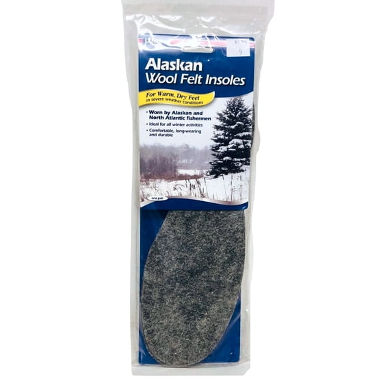 JT Foote Alaskan Wool Felt Insoles, Mens size 13