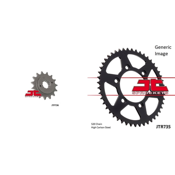 JT Front & Rear Sprocket Kit for Street DUCATI 620 Monster Dark 2004-2006