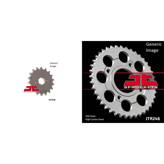 JT Front & Rear Sprocket Kit for Street HONDA CB400T Hawk 1980