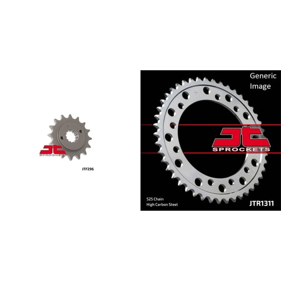 JT Front & Rear Sprocket Kit for Street HONDA NT650 Hawk GT 1988-1991
