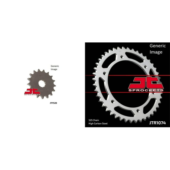 JT Front & Rear Sprocket Kit for Street HYOSUNG GT650 Comet 2004-2009
