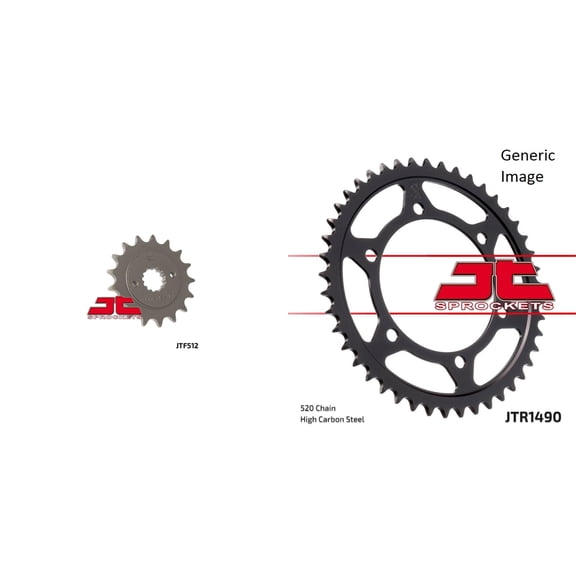 JT Front & Rear Sprocket Kit for Street KAWASAKI EN500 Vulcan 1996-2009
