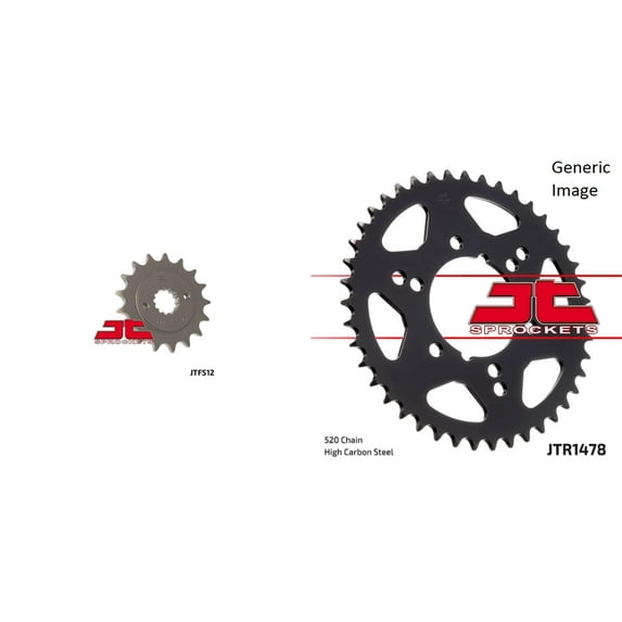 JT Front & Rear Sprocket Kit for Street KAWASAKI ZX550 GPZ 1984-1986