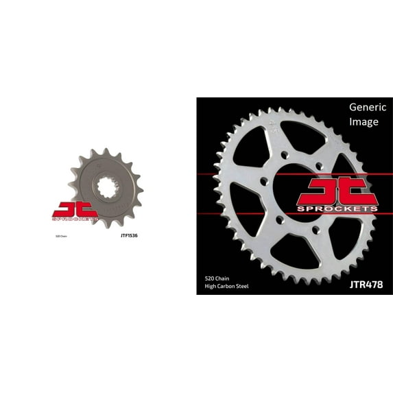 JT Front & Rear Sprocket Kit for Street KAWASAKI ZX600 Ninja ZX-6R 2007-2012