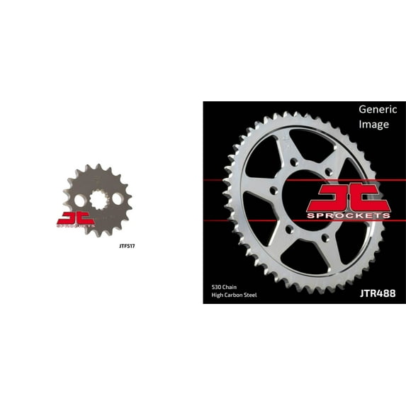 JT Front & Rear Sprocket Kit for Street KAWASAKI ZZR1200 2002-2005