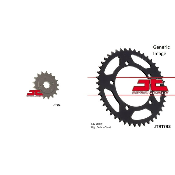 JT Front & Rear Sprocket Kit for Street SUZUKI GSX-R600 2001-2005