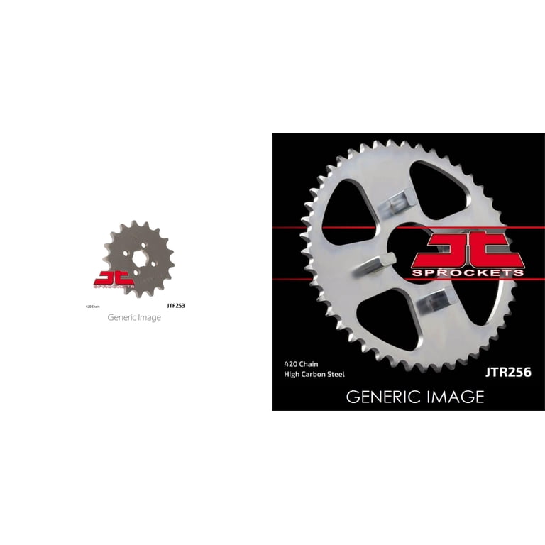 JT Steel Sprocket Kit – Front & Rear For Honda TRX250R 1988-1989, Performance Aftermarket Set