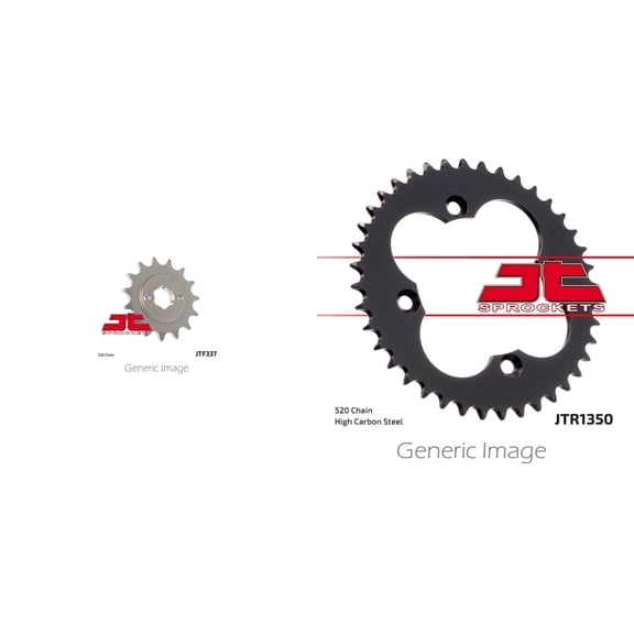 JT Front & Rear Steel Sprocket Kit for ATV/UTV HONDA TRX250R 1988-1989