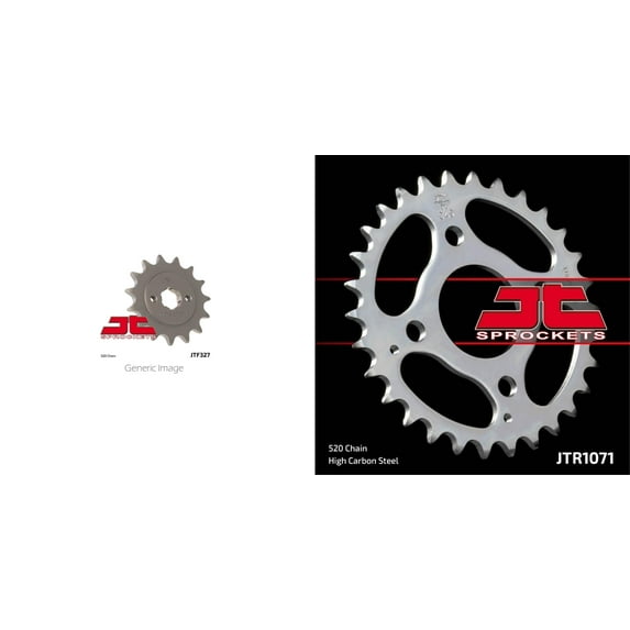 JT Front & Rear Steel Sprocket Kit for ATV/UTV KYMCO 50 MXER 2002-2004