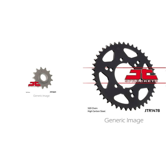 JT Front & Rear Steel Sprocket Kit for ATV/UTV POLARIS Trail Blazer P250 1994