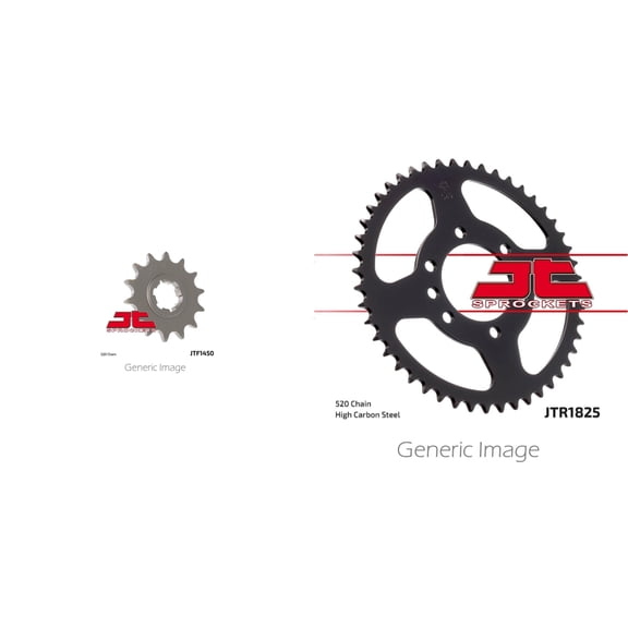 JT Front & Rear Steel Sprocket Kit for ATV/UTV SUZUKI LT500R Quadzilla 1987