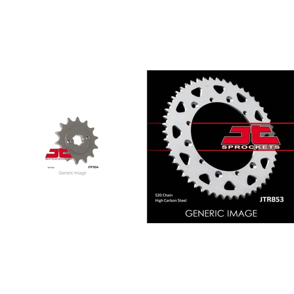 JT Front & Rear Steel Sprocket Kit for ATV/UTV YAMAHA YFS200 Blaster 1988-2006