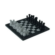 JT Handmade Black and White Full Marble Chess Game Set- Original Marble Chess   Non Wooden Metal   Non Magnetic   Non Backgammon