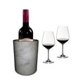 thumbnail image 1 of JT Handmade Marble Wine & Champagne Chiller Wine Bottle Cooler / Chiller – Use as Utensils Holder, Stationery & Centerpiece Bar Decor (white), 1 of 3