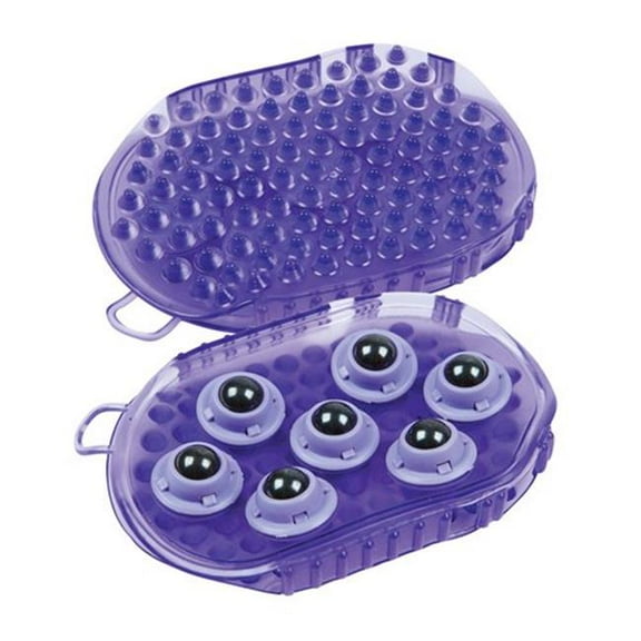 JT International JT6824495100 Magnetic Jelly Massage Curry - Purple