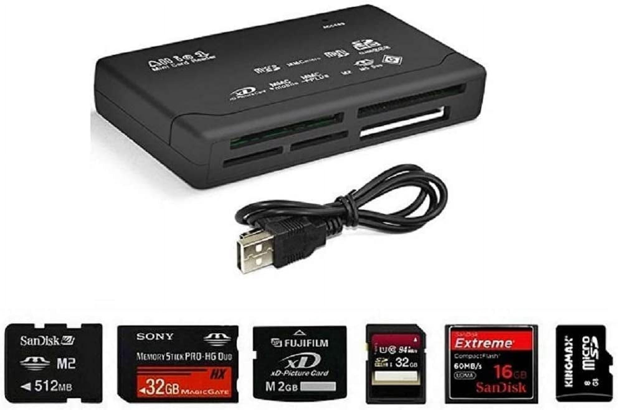 JT Mini 26-in-1 USB 2.0 High Speed Memory Card Reader for CF XD SD MS ...