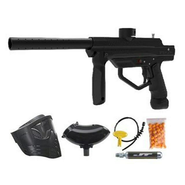 JT Paintball Stealth Black Marker Gun Kit Includes Goggle, Hopper