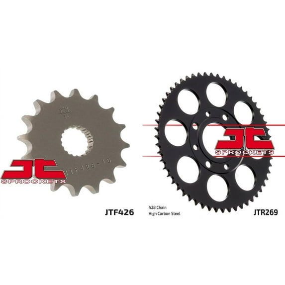 Front & Rear Sproket Kit 125 Enduro DD-QM125GY-2B-BSD-80 Kmh Version 08-11 JT Sprockets